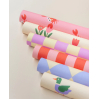 Papier Cadeau - Stripes - Poppy red, litchi