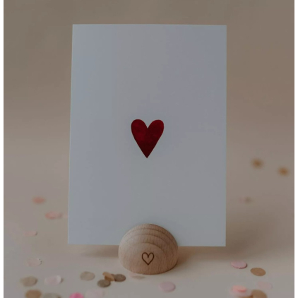 Porte carte - Demi-cercle - coeur