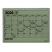 Notebook calendar 2026 M - Kaki