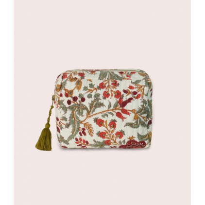 Grande trousse matelassée - Archana - Tilleul