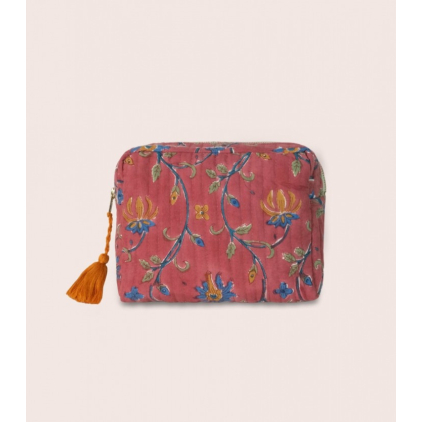 Grande trousse matelassée - Dinty - Rose