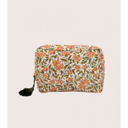 Grande trousse matelassée - Reema - Rose