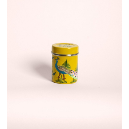 Petite boîte à thé en inox - Paon