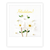 Carte postale - félicitations white flowers - ZG1682FR