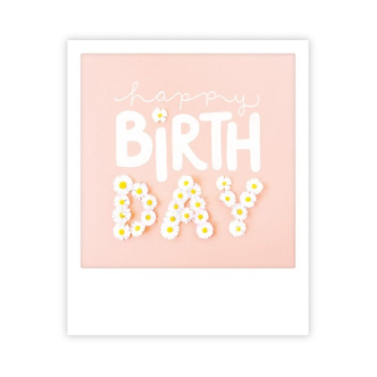 Carte postale - happy birthday daisies - ZG1681EN
