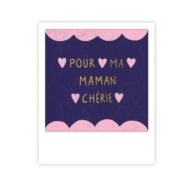 Mini carte postale - pour ma maman chérie - MP1138FR