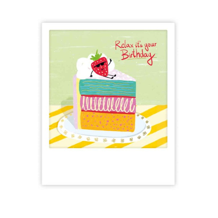 Mini carte postale - relax it's your birthday - MP1131EN