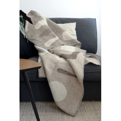 Wool blanket - Pebbles - Limestone, earth, chalk