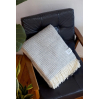 Wool blanket - Waffle - Light granite