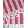 Wool blanket - Stripes - Red, rose