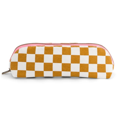 Trousse Gaston - Damier - Caramel