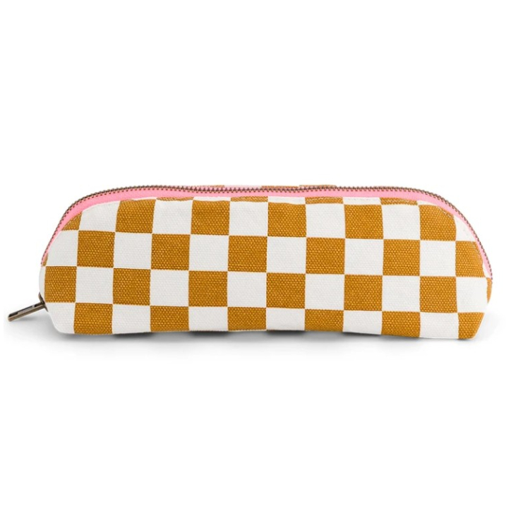 Trousse Gaston - Damier - Caramel
