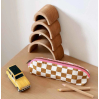 Trousse Gaston - Damier - Caramel