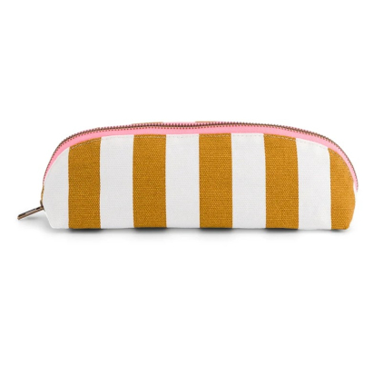 Trousse Gaston - Rayures - Ecru caramel
