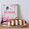 Trousse Gaston - Rayures - Ecru caramel