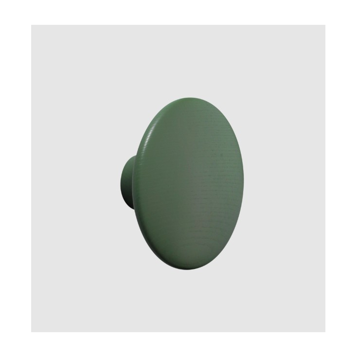 Patère The dots – 1 pièce M dusty green - Ø 13 cm