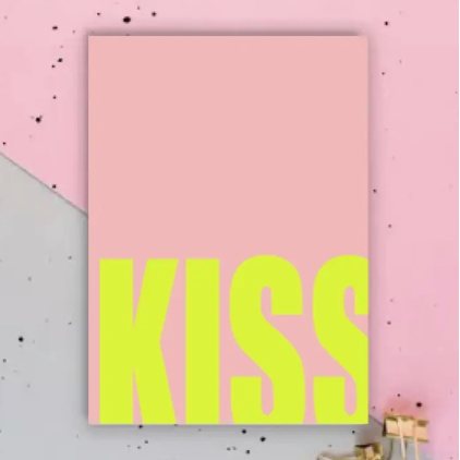 Carte postale - Kiss