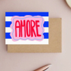Carte postale - Amore stripes