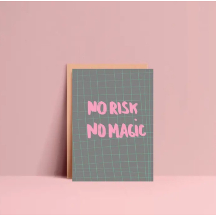 Carte postale - No risk no magic