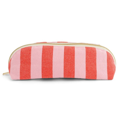 Trousse Gaston - Rayures - Tomato candy pink