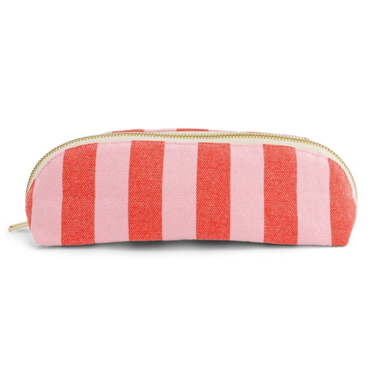 Trousse Gaston - Rayures - Tomato candy pink