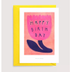 Carte postale avec enveloppe - Happy Birthday Fleur