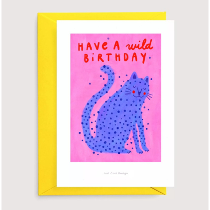 Carte postale avec enveloppe - Wild Birthday
