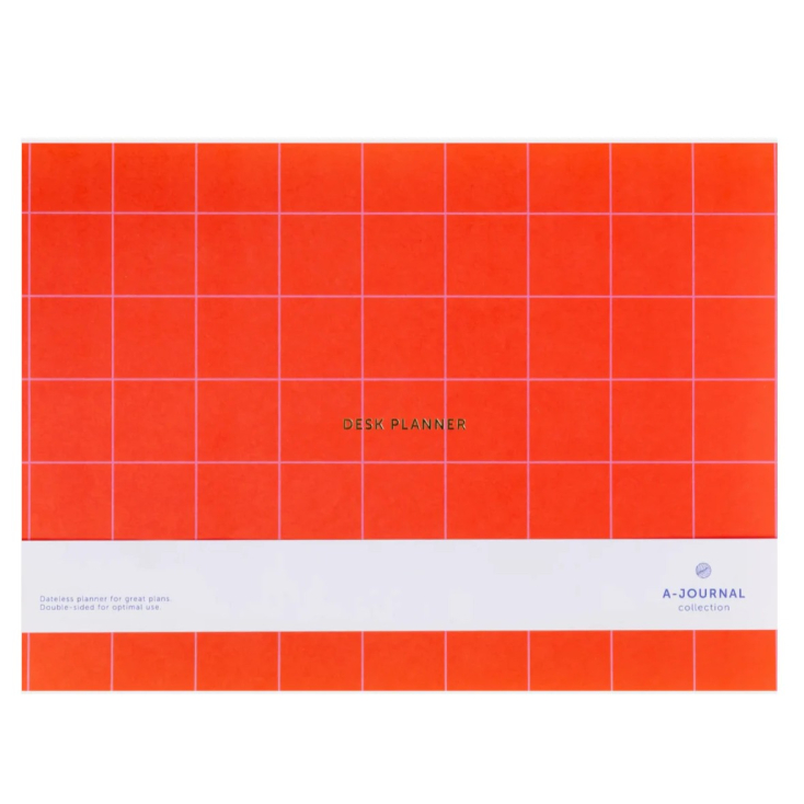 Plannificateur de bureau - rouge