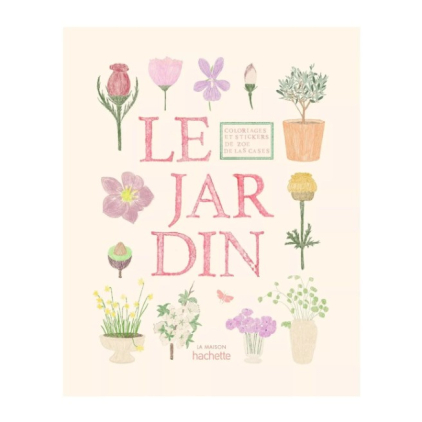 Cahier de coloriage et de stickers Le Jardin
