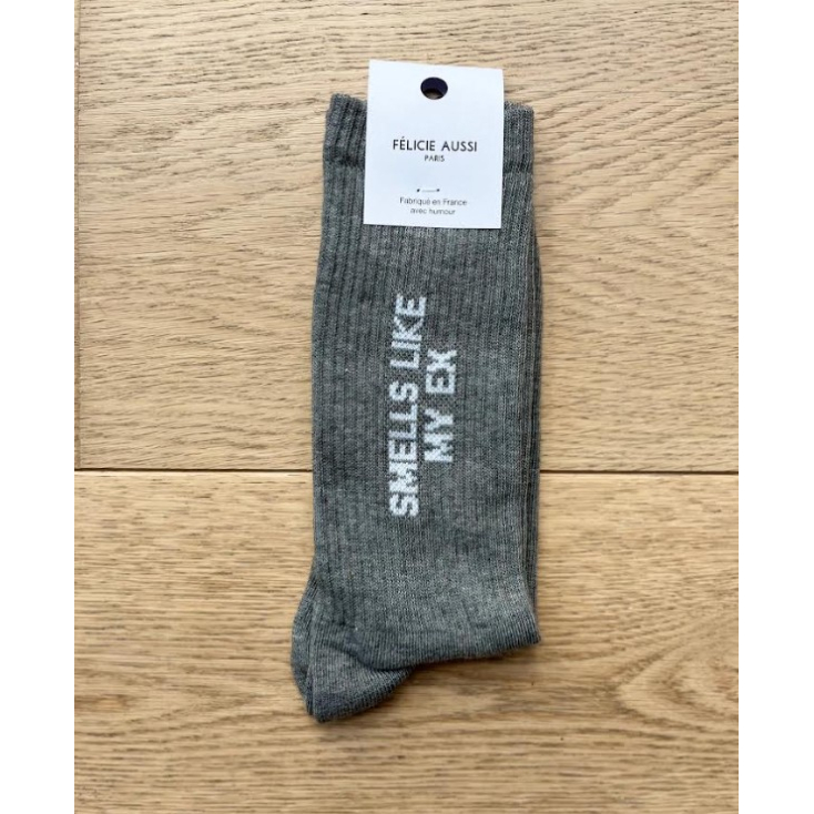 Chaussettes - smells like my ex - gris chiné - 40/45