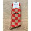 Chaussettes - Connard - Damier sable/rouge - 40/45