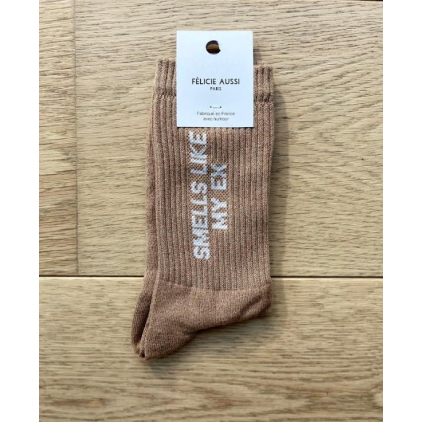 Chaussettes - smells like my ex - paillettes sable - 36/40