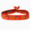 Bracelet Geweven - fleur - orange
