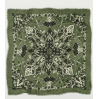 Foulard bandana laine/soie - kaki