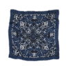 Foulard bandana laine/soie - navy