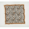 Foulard Leo laine/soie - beige camel