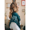 Foulard sacret garden laine/soie - vert
