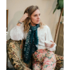 Foulard sacret garden laine/soie - vert