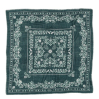 Foulard secret garden laine/soie - vert forêt