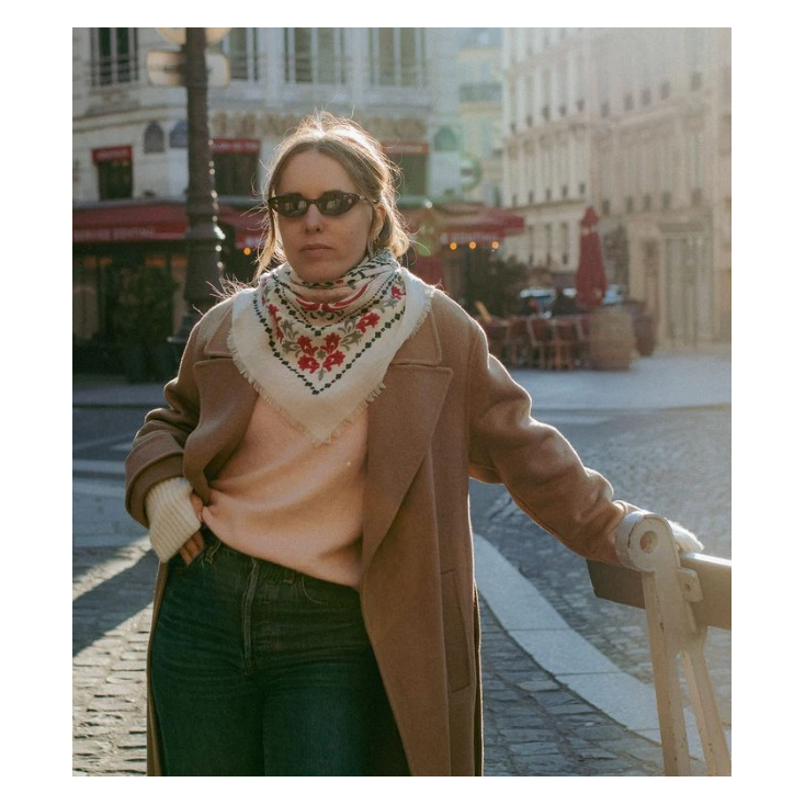 Foulard bandana laine/soie - seville