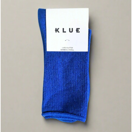 Chaussettes glitter - Bleu electrique