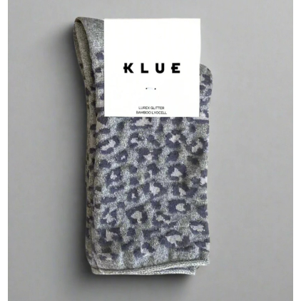 Chaussettes glitter - Leopard gris