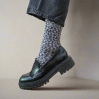 Chaussettes glitter - Leopard gris