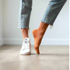Chaussettes glitter - Terracotta
