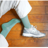 Chaussettes glitter vert menthe