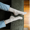 Chaussettes glitter - Beige
