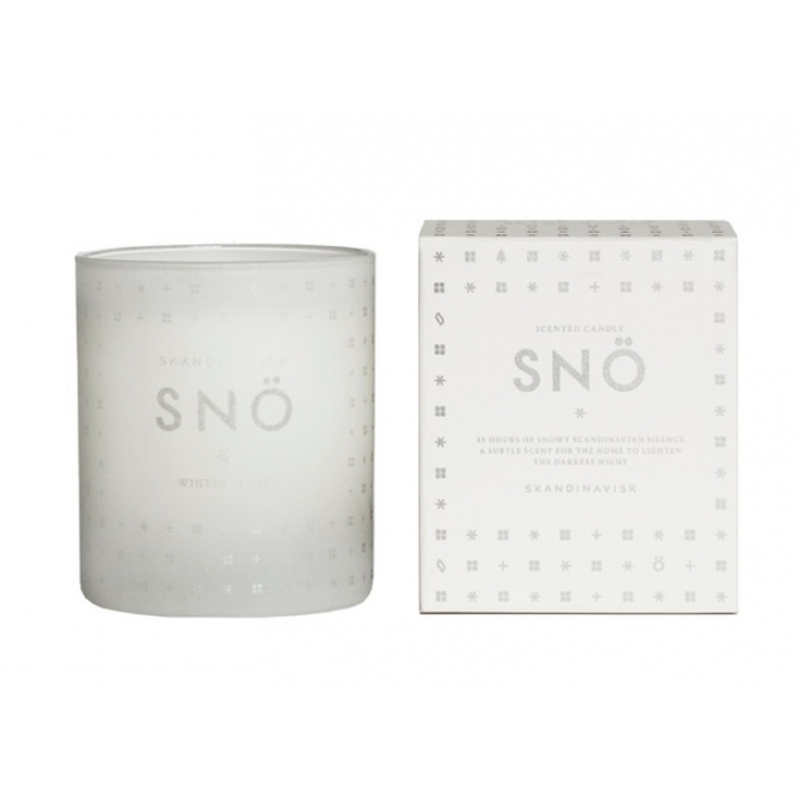 Scented candle with lid 190gr - Snö