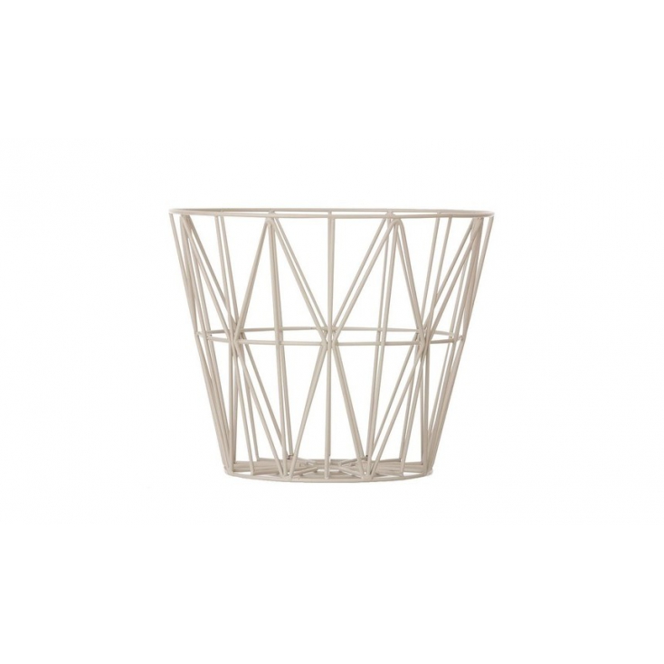 wire basket small 40 x 35 cm - grey