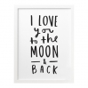 A3 print To the moon and back