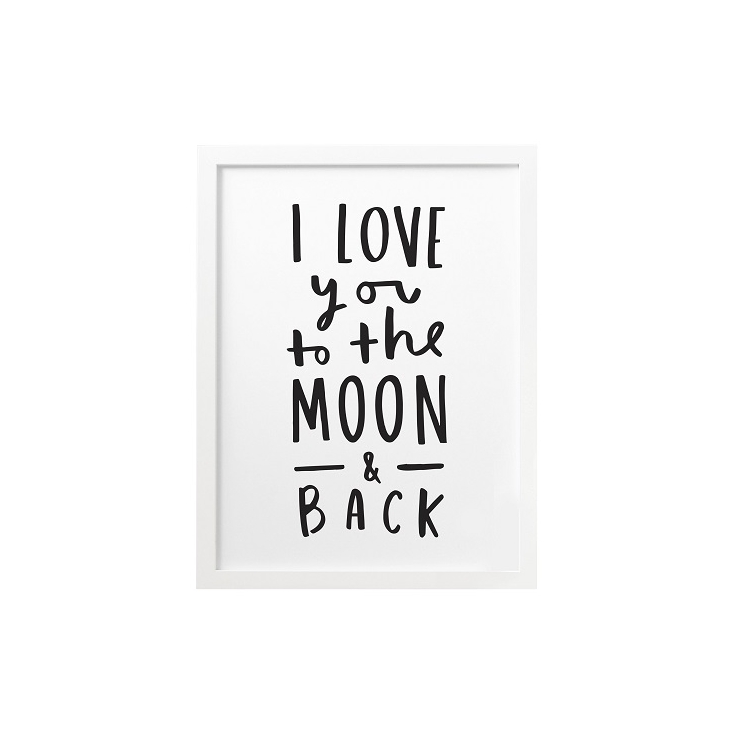 A3 print To the moon and back